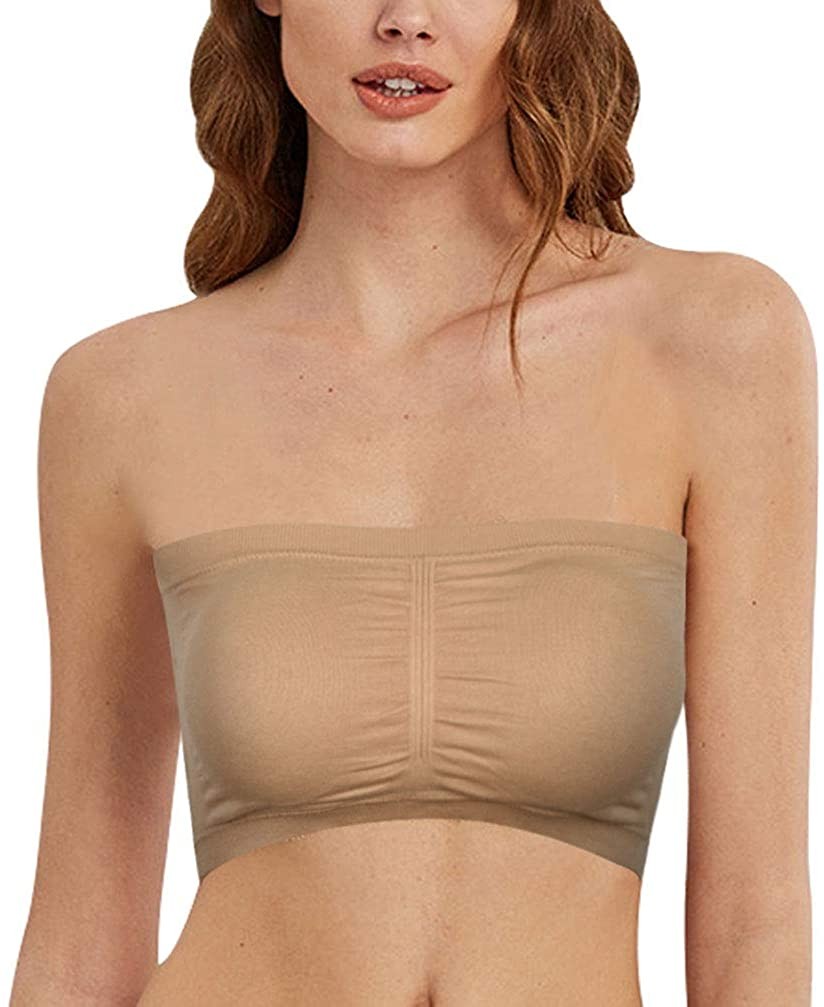 Women Strapless Wireless Stretchy Tube Top-ITOE